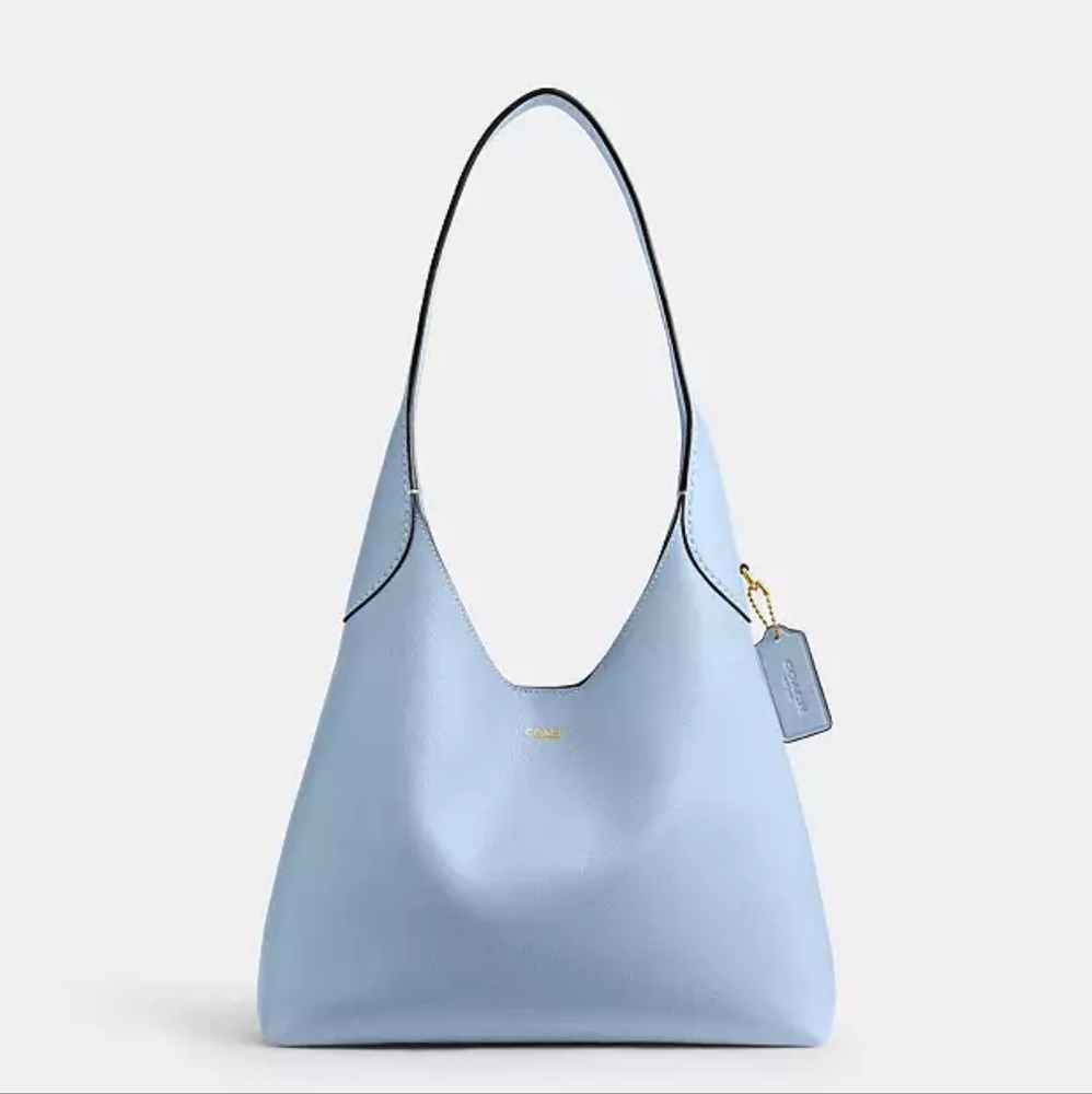 NWT! Coach Brooklyn Shoulder Bag 39 In Blueshell (SIZE LARGE!) - Picture 4 of 9